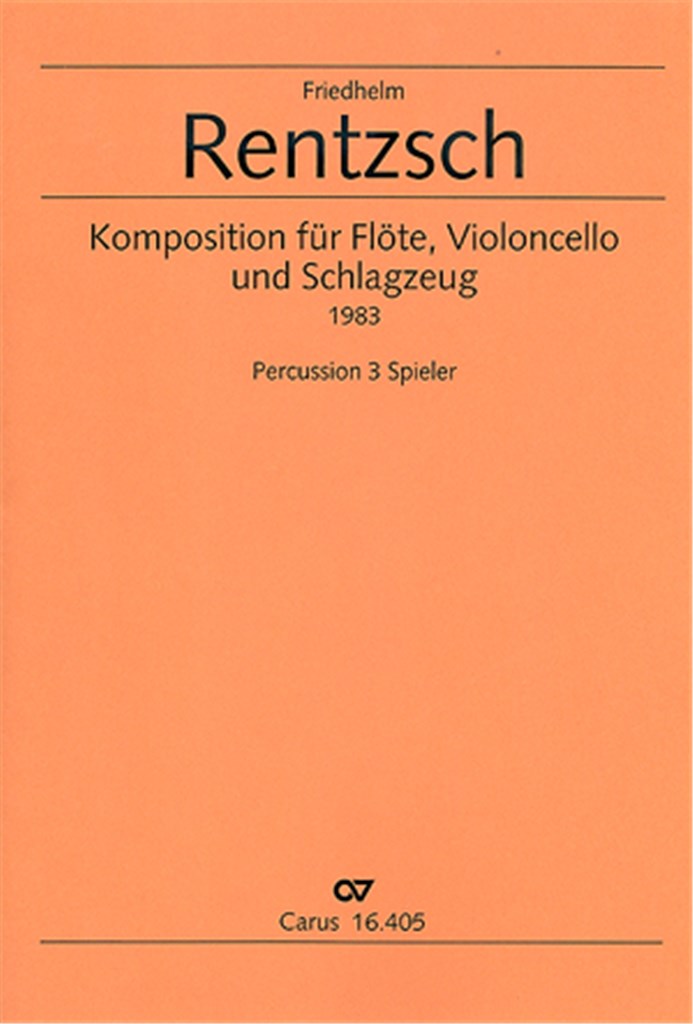 Komposition für Flöte, Violoncello und Schlagzeug